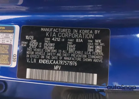 2024 Kia Seltos S z USA, uszkodzony, nr VIN KNDEUCAA7R7571976